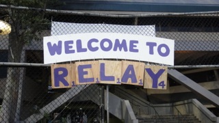 American Cancer Society’s 9th Annual Relay for Life welcome sign 