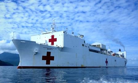photo of USNS Mercy naval hospital ship