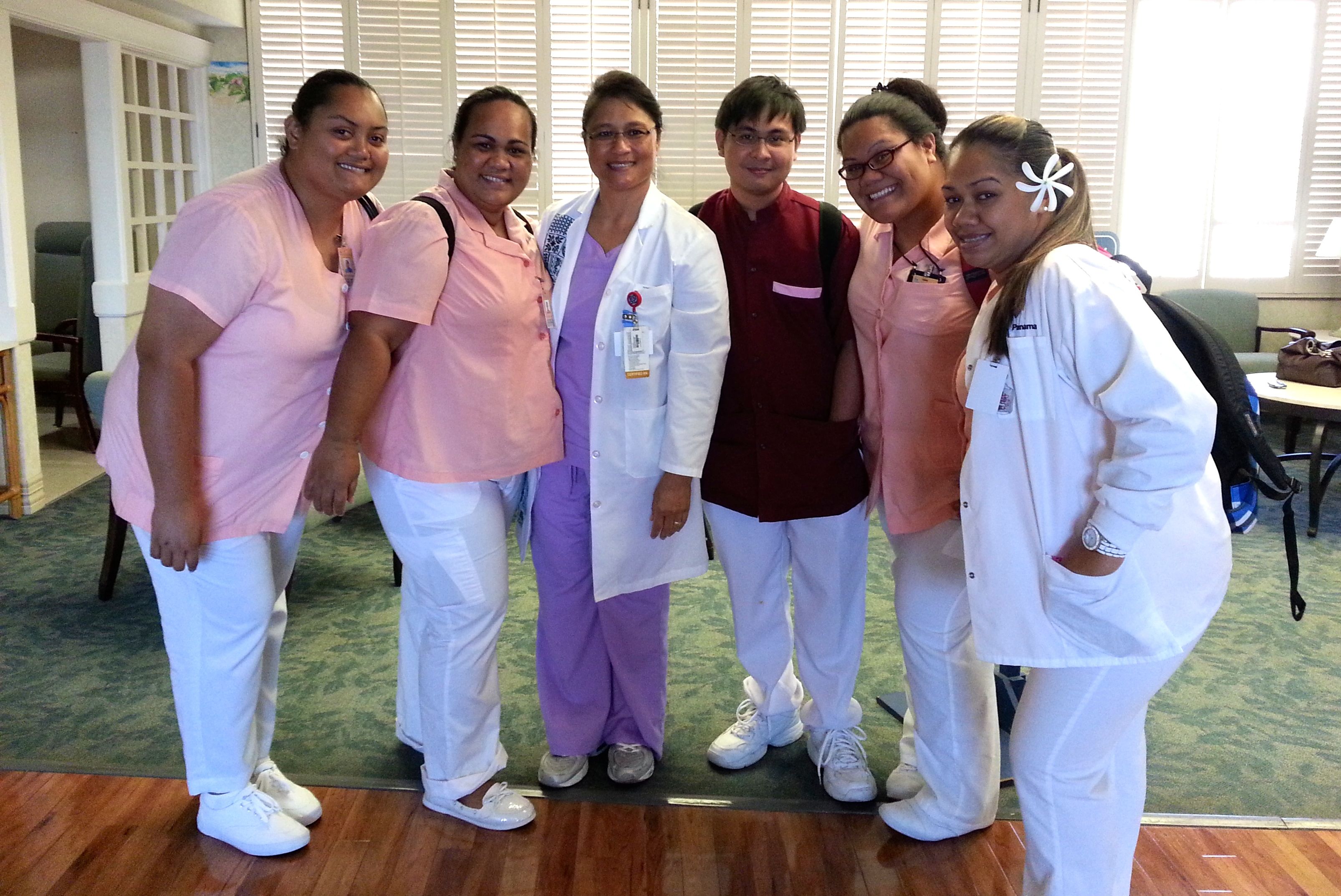 students from American Samoa pose for group photo 