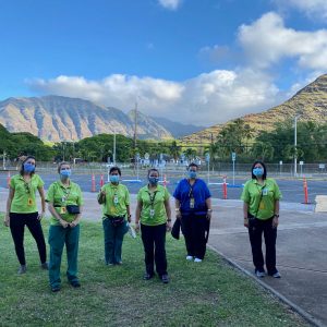 Hawaii Keiki Nurses At Vaccination Site