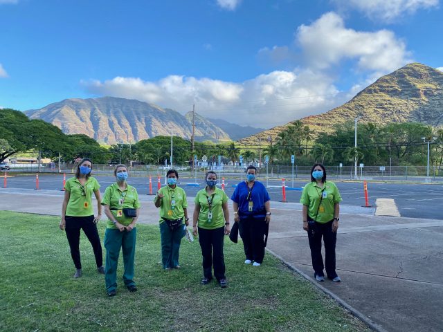 hawaii keiki nurses at a pod clinic