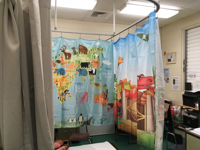 new curtains in the clinic