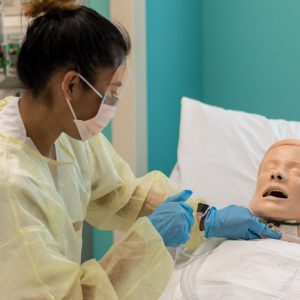 Nursing Student In Simulation Lab