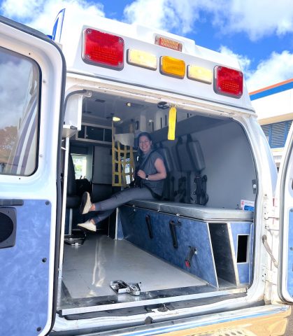 looking at the inside of an ambulance