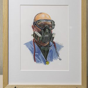 painted portrait of David Fobel