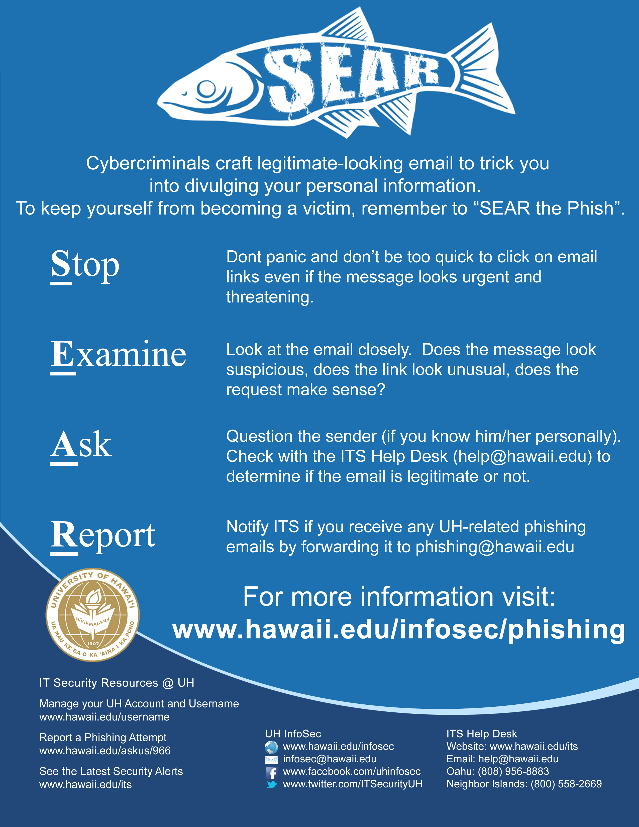 SEAR online phishing poster
