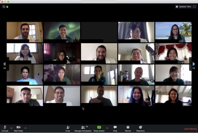 participants in zoom mtg