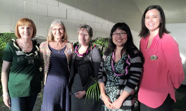 Dr. Estelle Codier poses for group photo