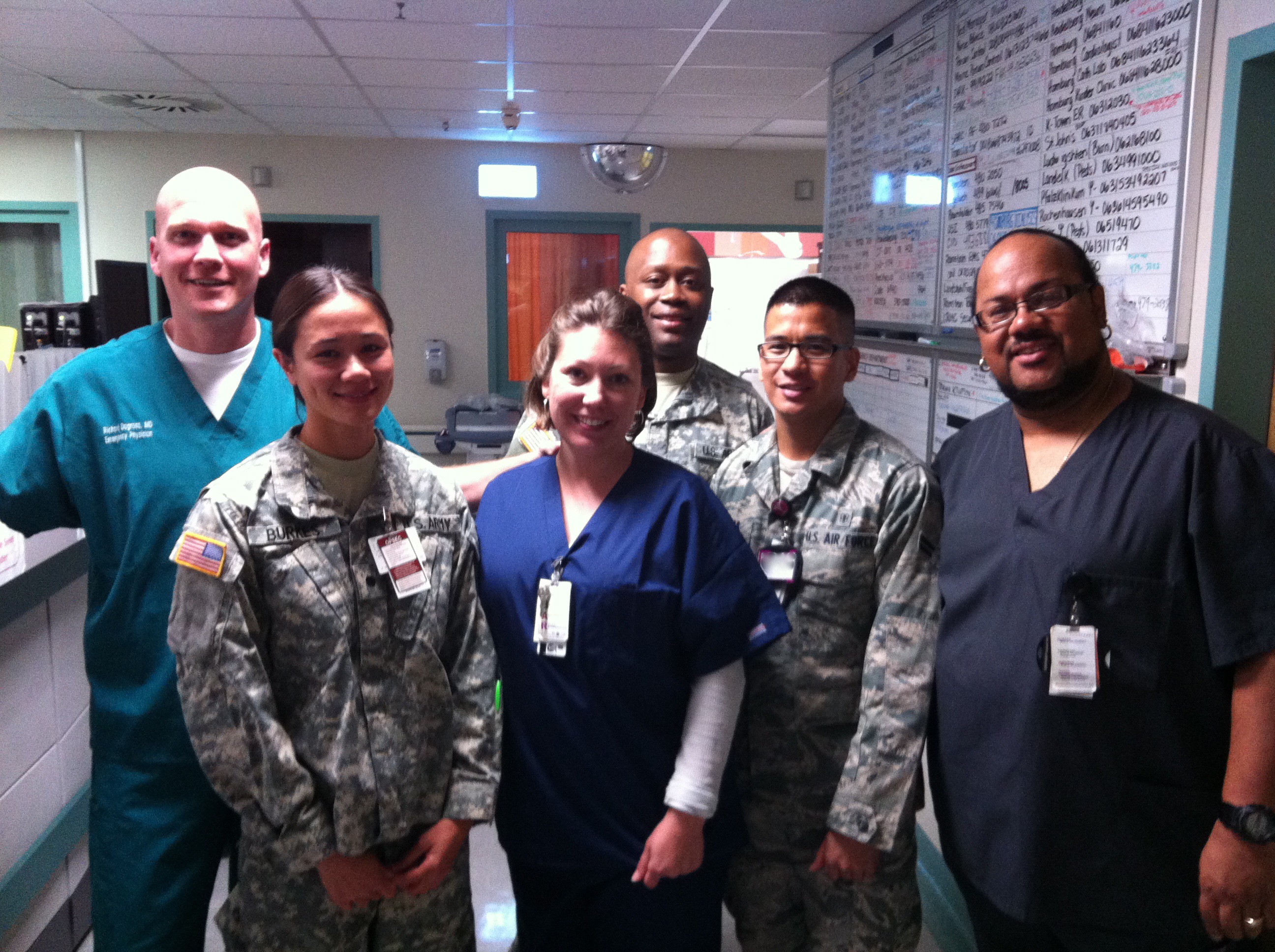 Cadet Wei Burkes smiles for group photo 